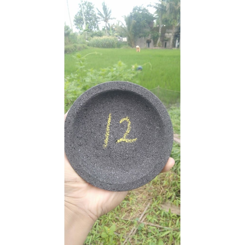 ORIGINAL STONE MORTAR 12CM ONE SET OF PESTLE