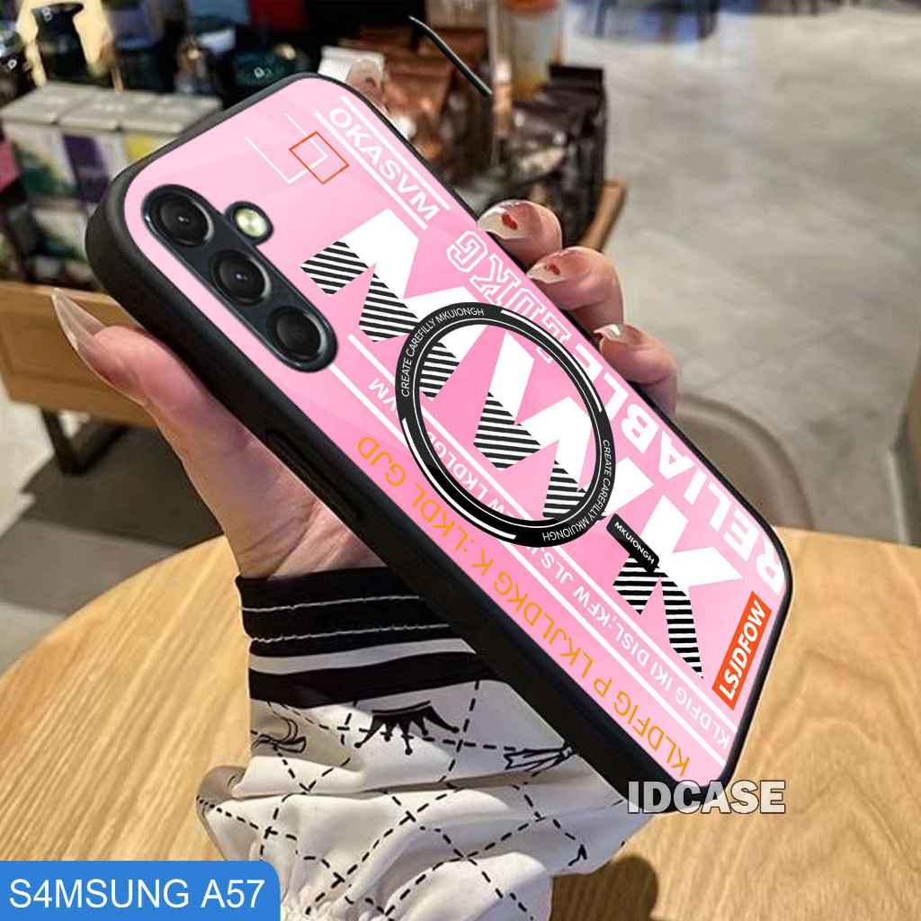 HP Samsung A57 Glitter Glass Softcase - เคสโทรศัพท์ Samsung A57 - K82