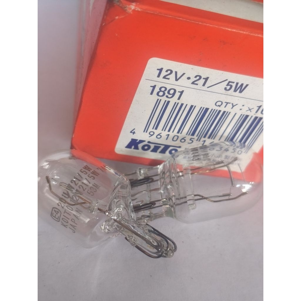 Koito T20 12V 21W 21/5W หลอดไฟรถยนต์แบบใส