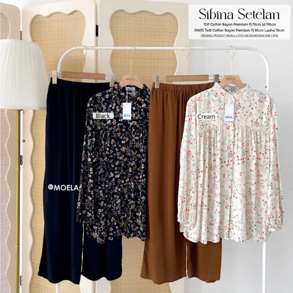 SIBINA ชุดผู้หญิง ผ้าฝ้ายพรีเมี่ยม RAYON SOFT COMFORTABLE BY MOELA
