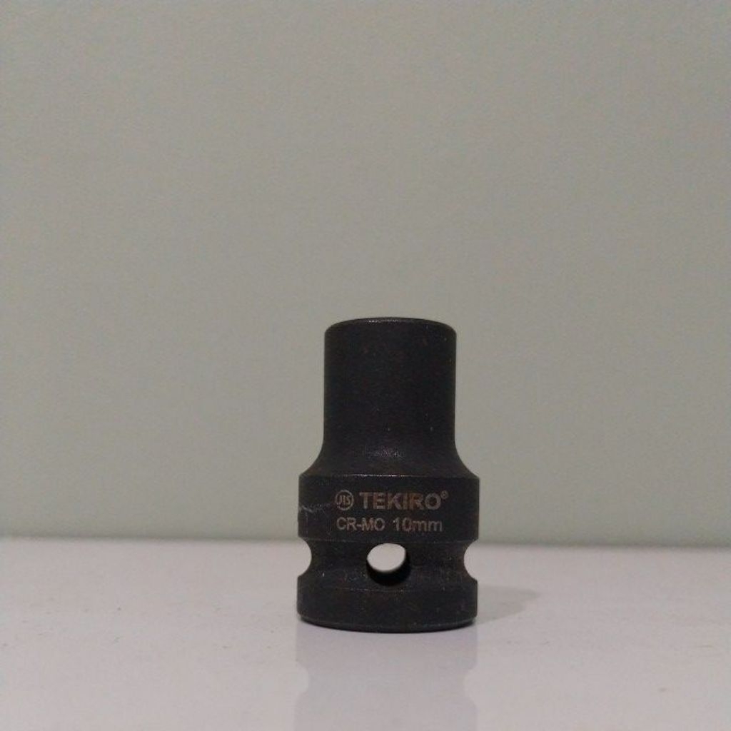 TEKIRO SOK 10MM 6PT DRIVE 1/2" CR-MO SHORT BLACK