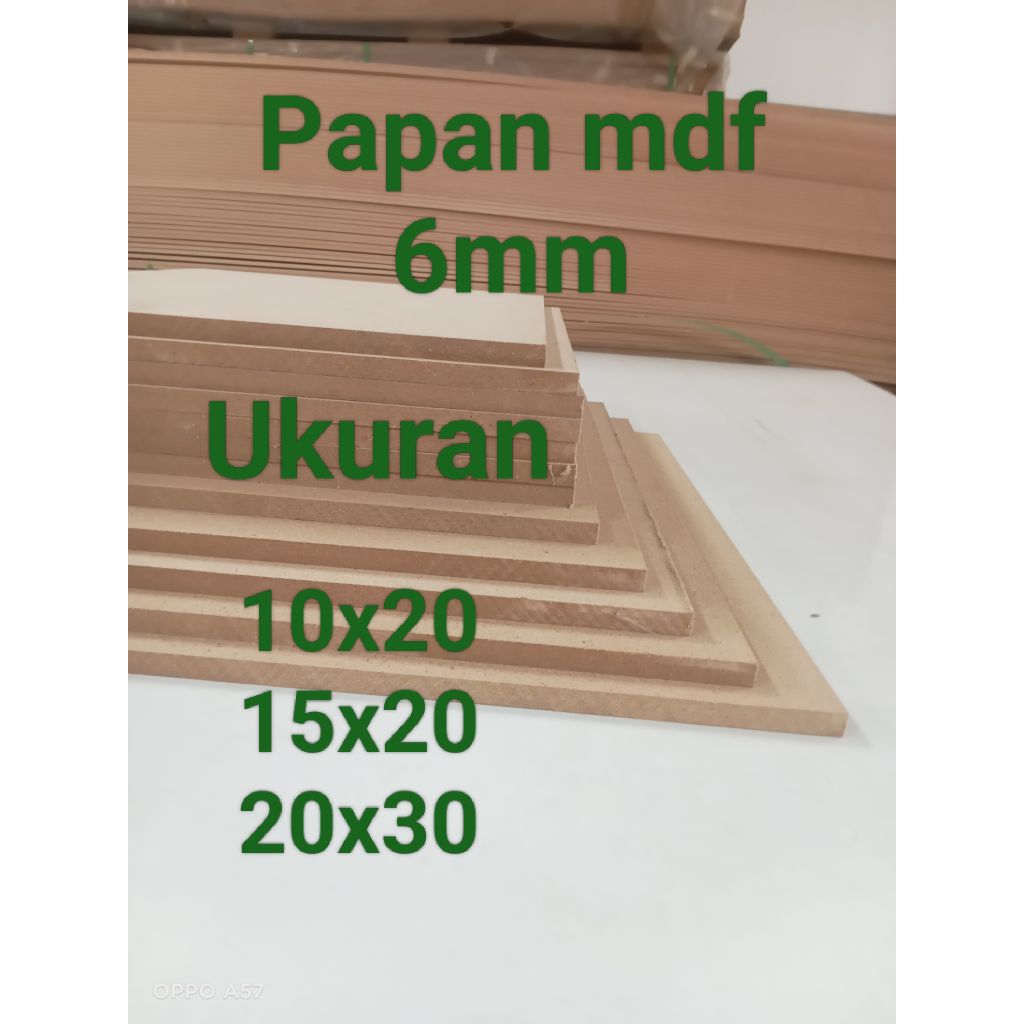 บอร์ด mdf 6mm ขนาด 10x20 15x20 20x30