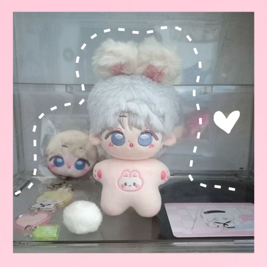 ตุ๊กตา Soobin Txt ผมสีฟ้า 10ซม