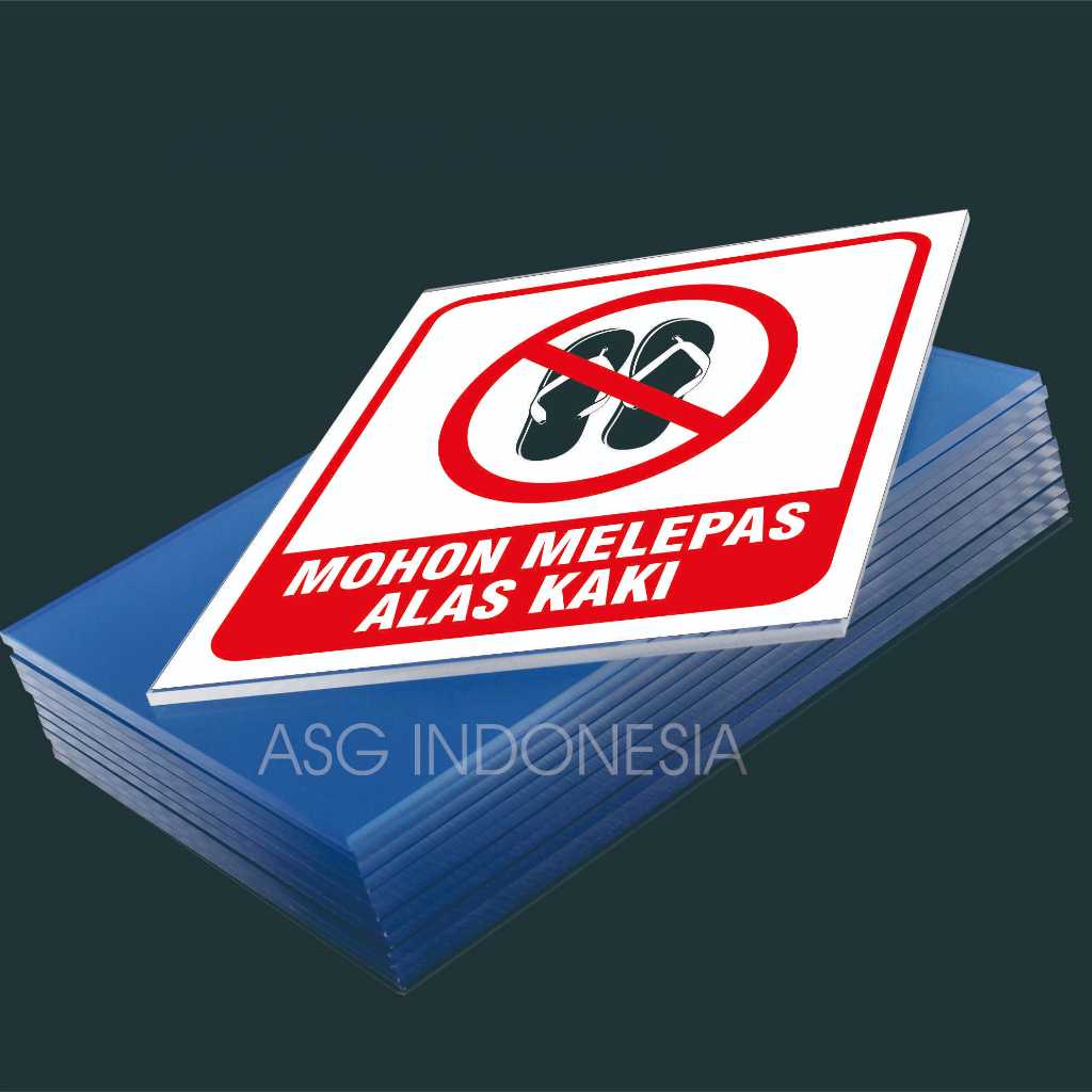 ACRYLIC BOARD PLEASE REMOVAL FOOTWEAR