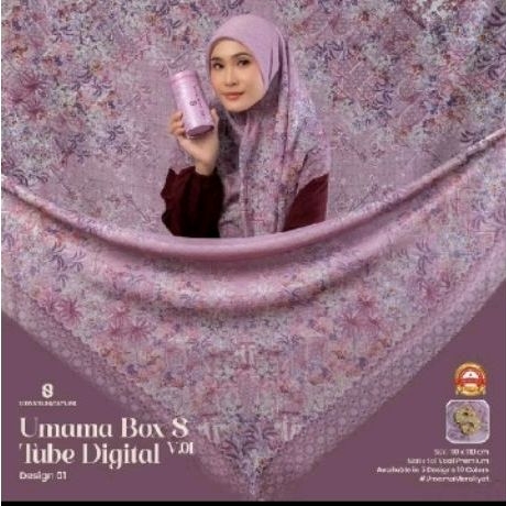 UMAM SQUARE HIJAB SCARF TUBE/ BOX/ HIJAB BOX/ MOTIF HIJAB