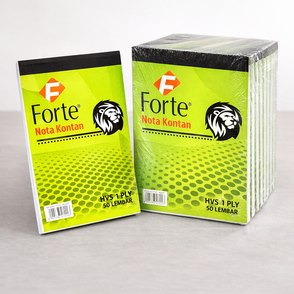 1 ชิ้น Small Cash Note Forte HVS 1 Ply