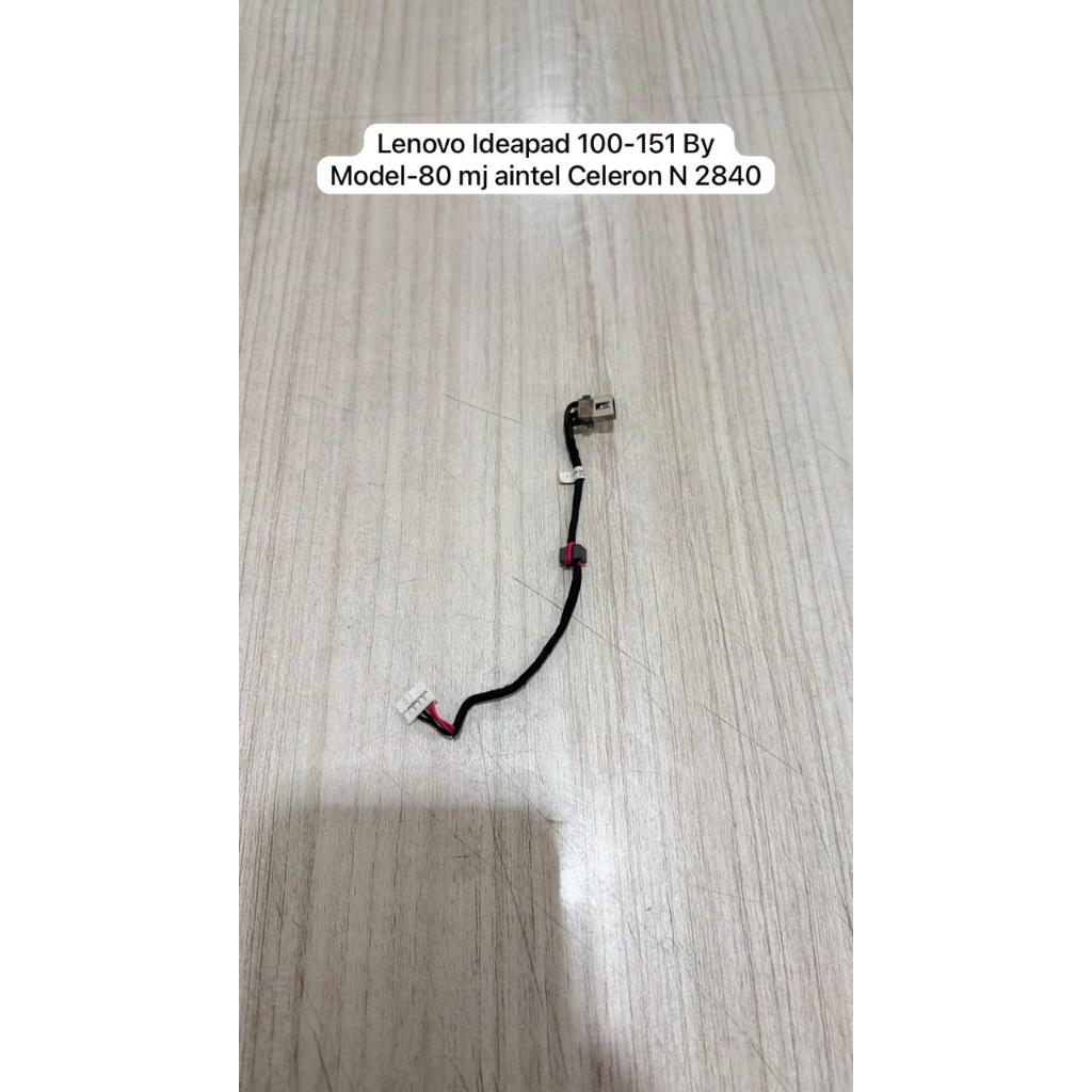 DC IN POWER Cable Jack แล็ปท็อป Lenovo Ideapad 100-151 By Model-80 mj aintel Celeron N 2840