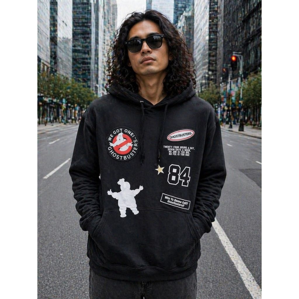 เสื้อฮู้ดอย่างเป็นทางการ GH*ST BUS**R 0R1 ไซส์ L (P73 x L55)
