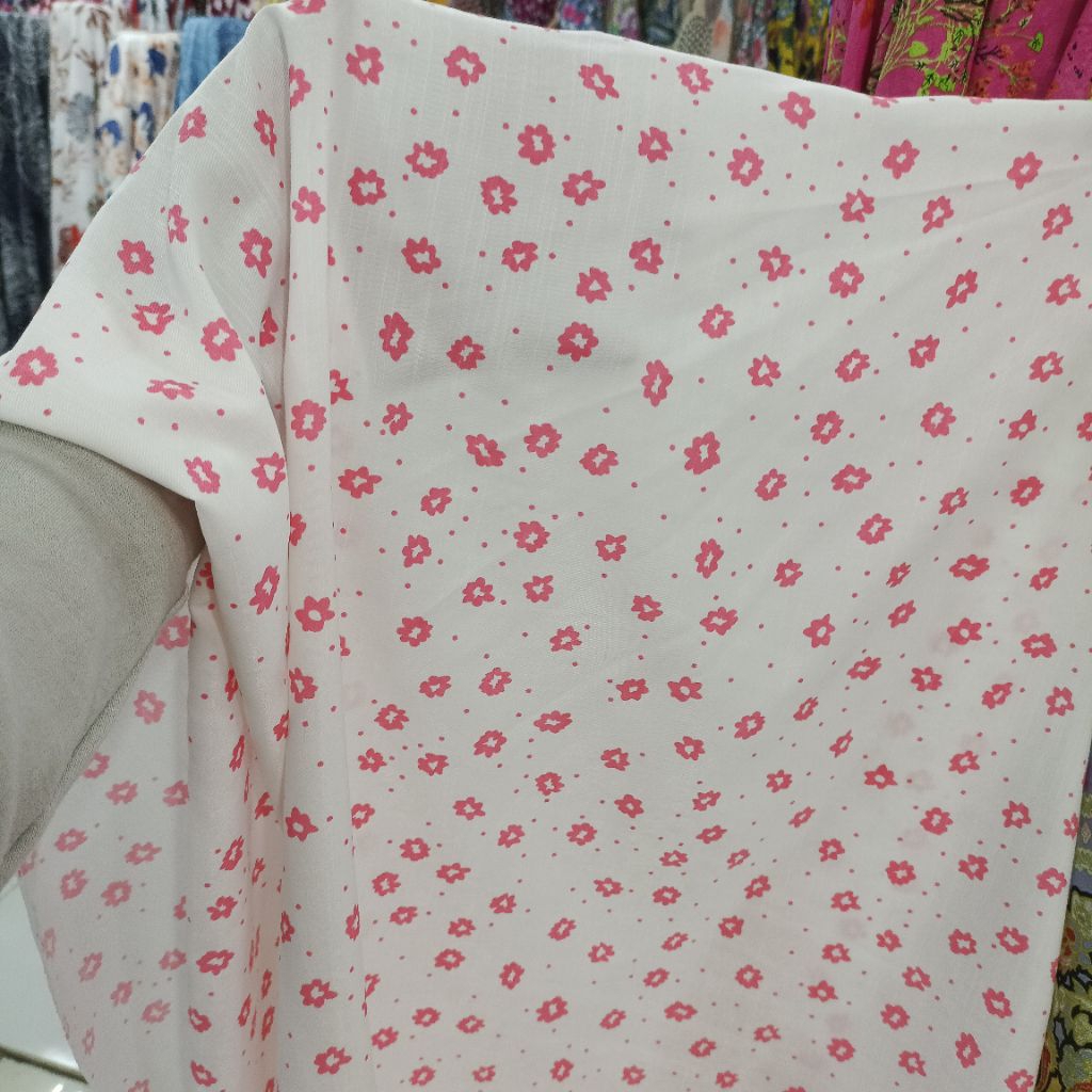KATUN ผ้าคอตตอนลายดอกไม้เล็ก - ผ้าคอตตอนลินินลายพรีเมียม - ผ้าคอตตอนเนียนคัดสรร - ผ้าคอตตอนเมตรล่าสุ