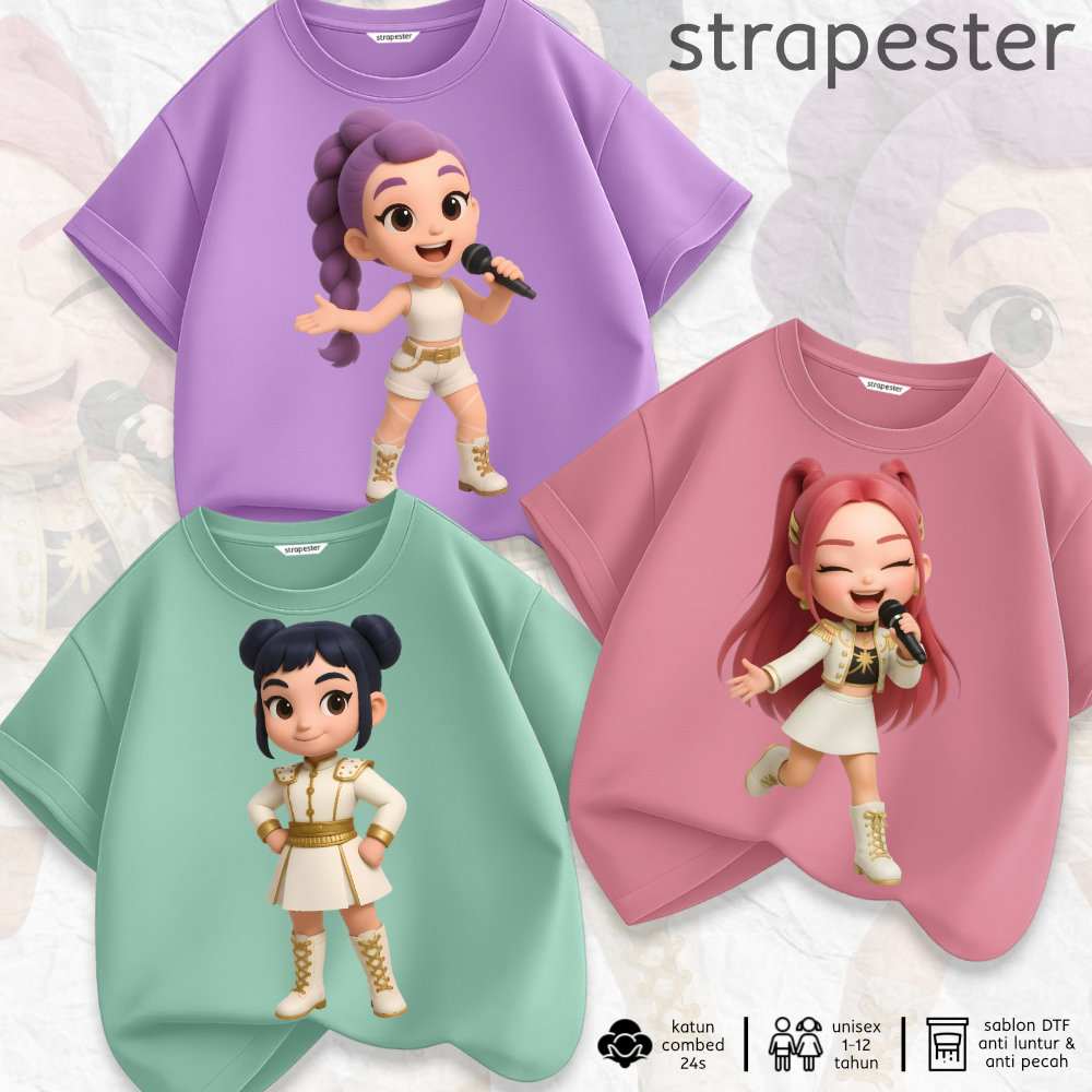 KATUN STRAPESTER - เสื้อยืดเด็กพรีเมี่ยม 1-12 ปี | ผ้าฝ้ายหนา 100% 24ส | เสื้อผ้าเด็กชายและเด็กหญิง 
