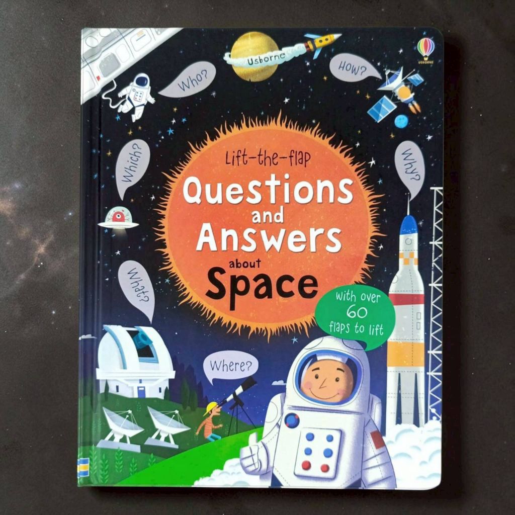 Usborne Lift-the-Flap คําถามและคําตอบเกี่ยวกับอวกาศ