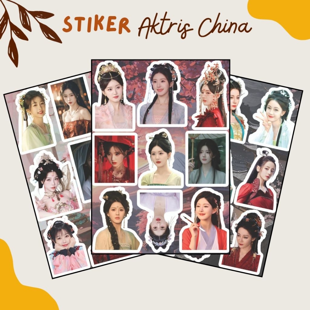 ไม่ใช่ CUTED จีน actor สติกเกอร์ผู้หญิง Hanfu A6 จีน actor สติกเกอร์ละครจีนหญิง china dracin ชุดสไตล