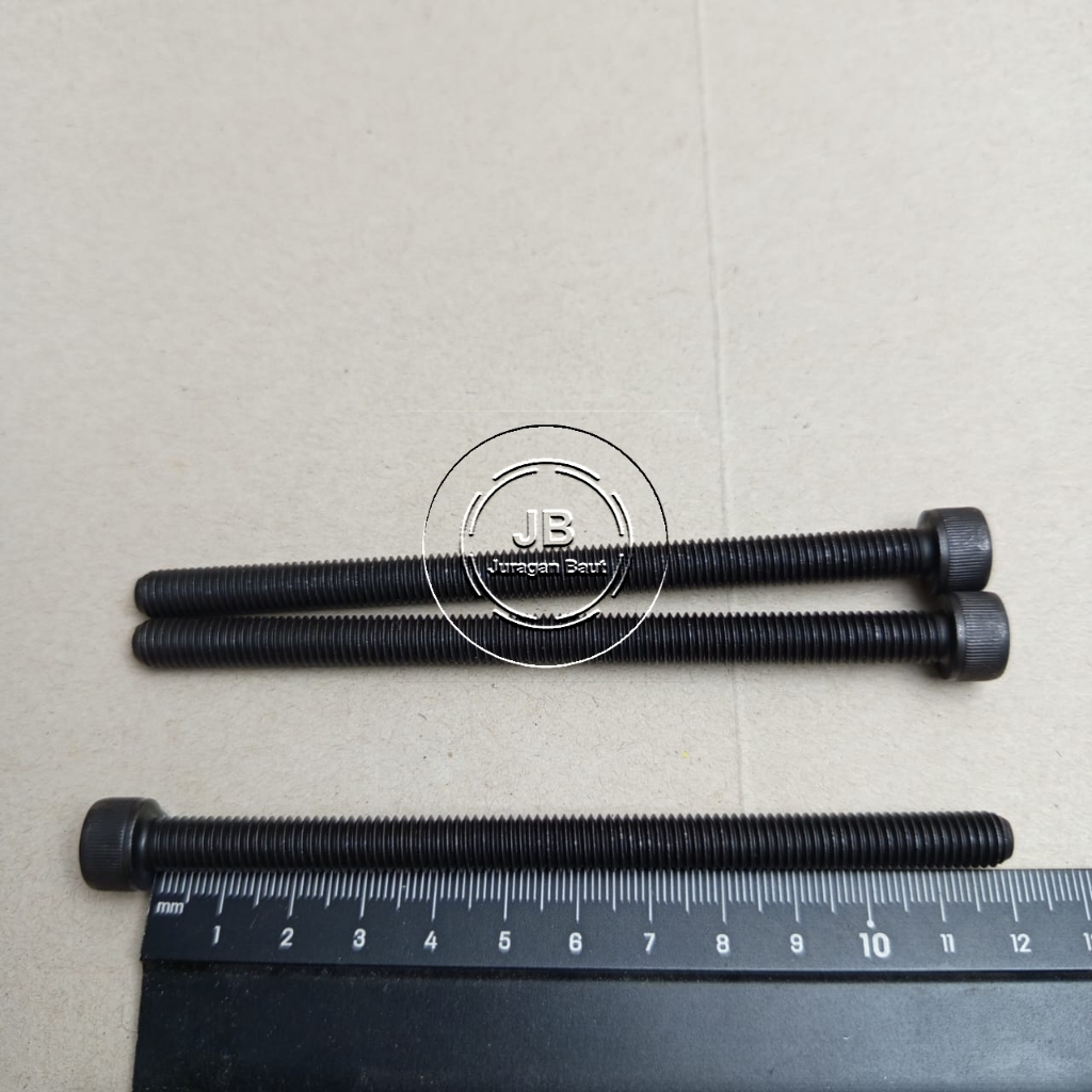 STEEL L-BOLT M8 X 120 FULL THREAD LENGTH 12CM 12 CM M8X120 BAUD 12 THREAD DIAMETER 8MM L-KEY 6 L6 PI