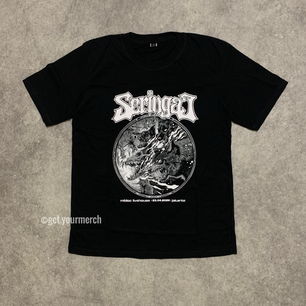 Seringai x Jager - เสื้อยืด Anastasis - สีดํา