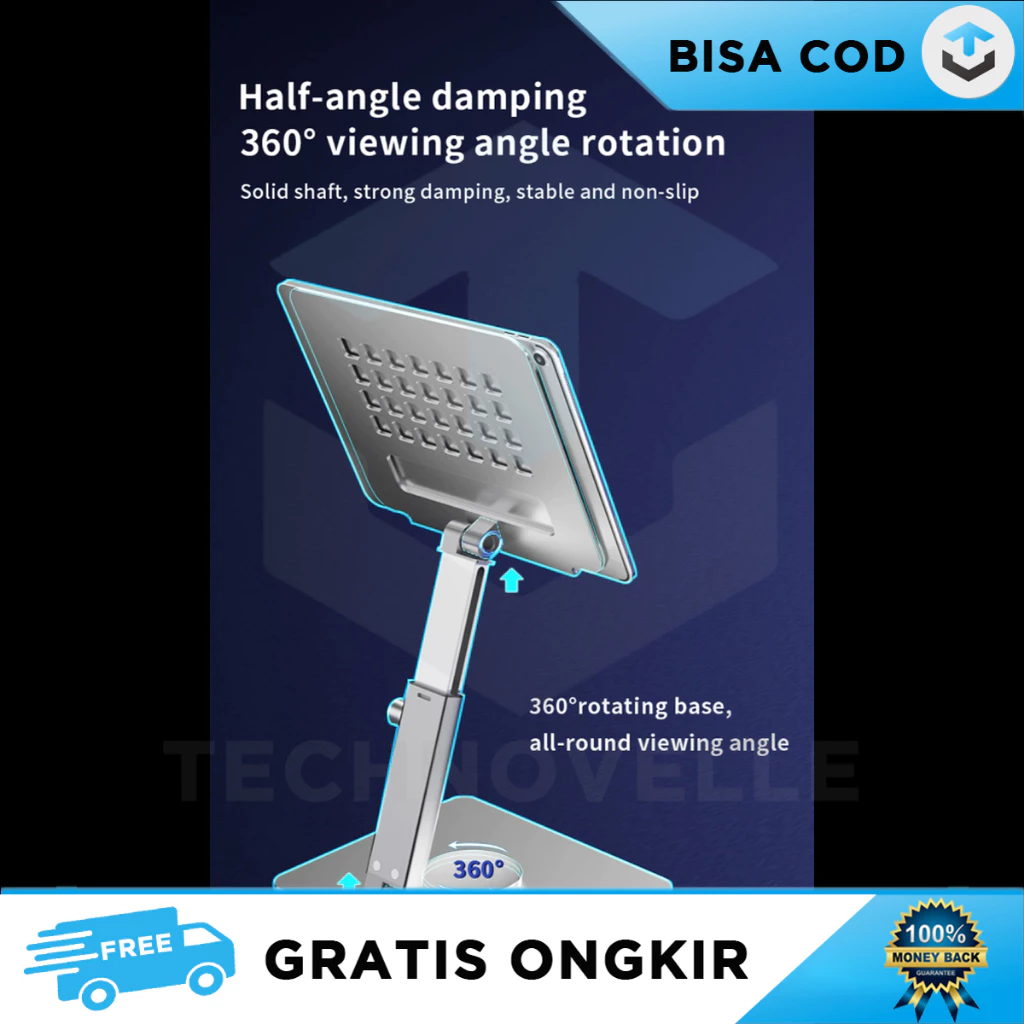 LAYER TABLET HOLDER ขาตั้งแท็บเล็ตแบบพกพา ปรับหมุนได้ thumbnail 3