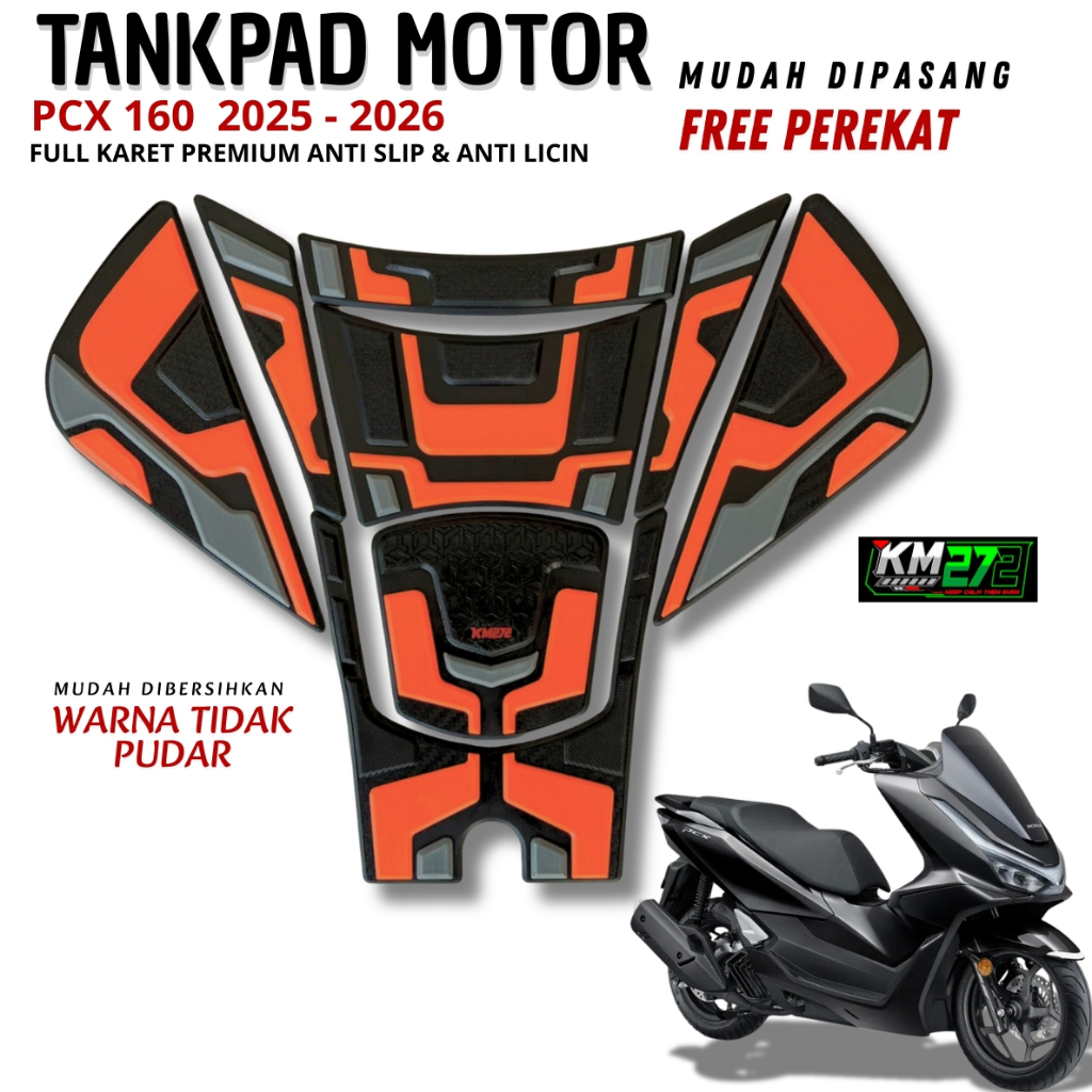 KM272 PCX 160 Motorcycle Deckpad 2025 ถึง 2026 ทุกประเภททําจากยาง
