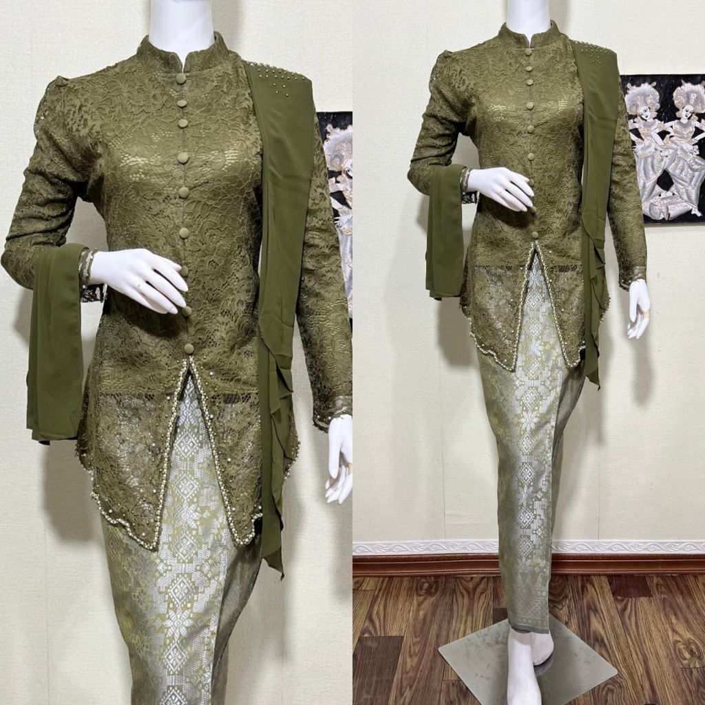 Lesti ผ้าลาย kebaya / kebaya งานแต่งงาน / kebaya รับปริญญา / kebaya / kebaya สมัยใหม่ / kebaya ของผู