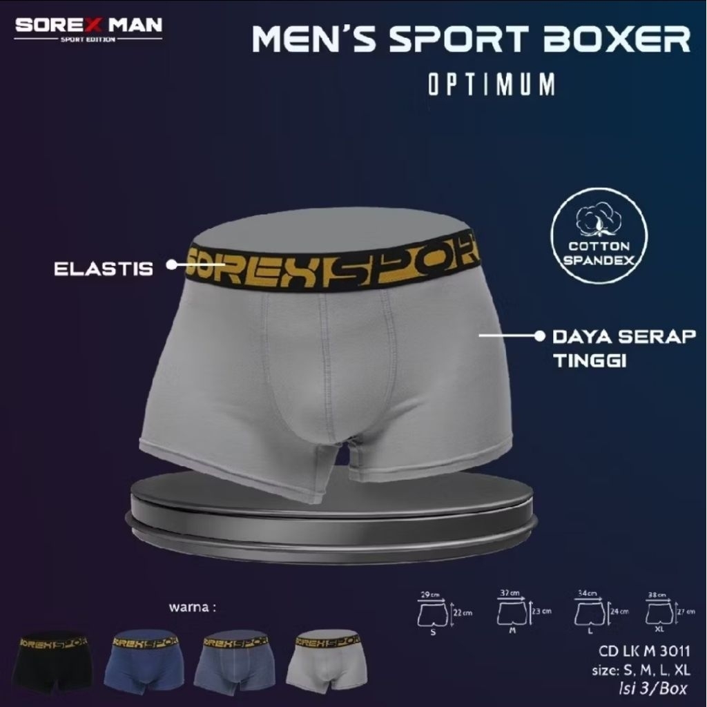 SOREX M3011 Sport Boxer CD / 3011 กางเกงบ็อกเซอร์ผู้ชาย