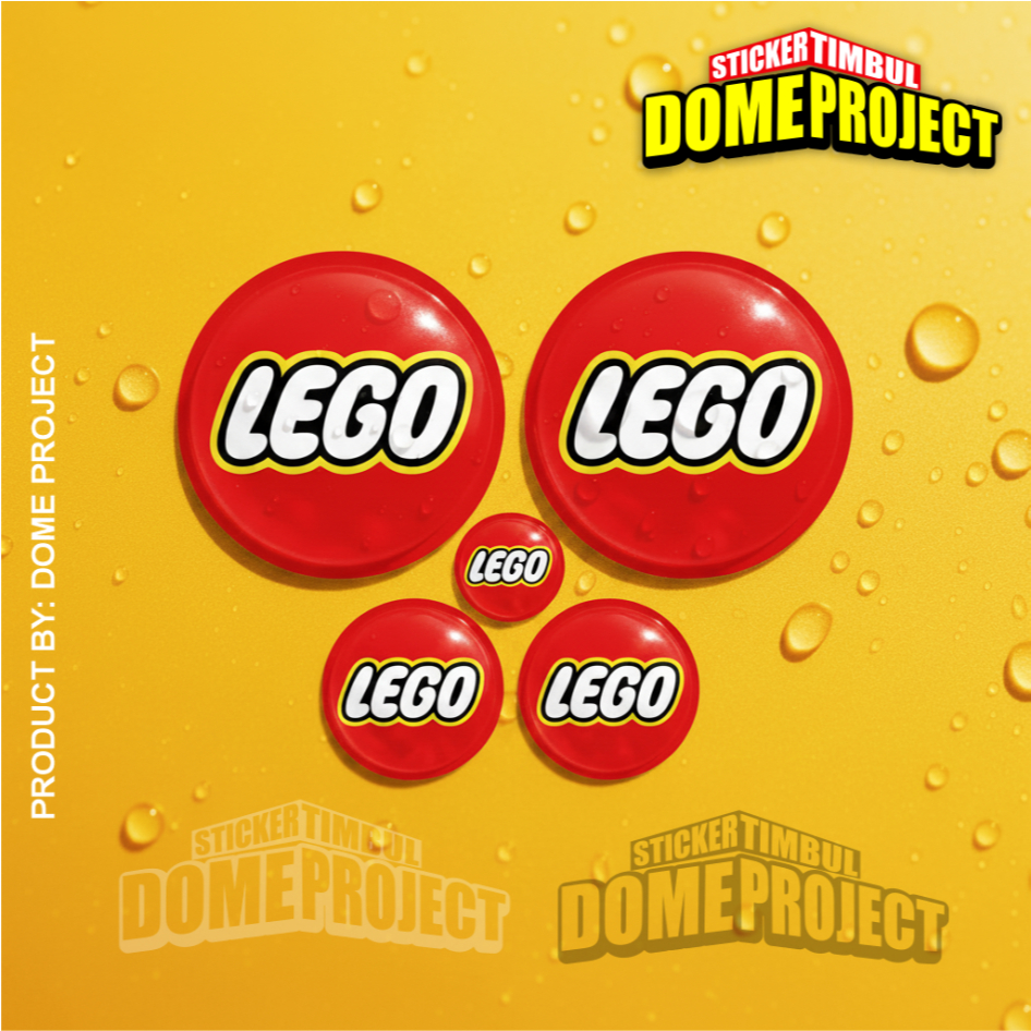 LEGO RAISED สติ๊กเกอร์ชุดยืดหยุ่นกันน้ํา EMBLEM