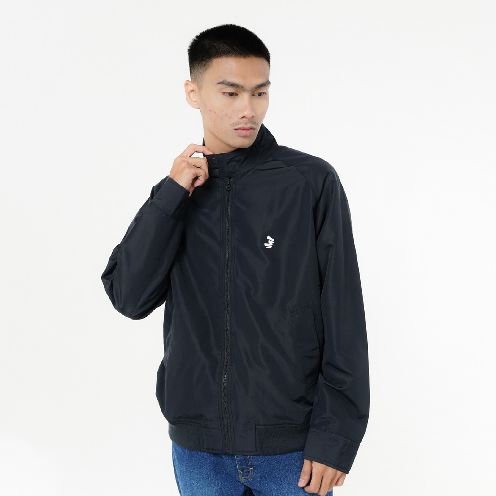 3Second Mens Regular Fit Taslan Raven OL-C Bomber Jacket010426
