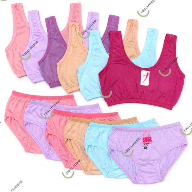 6 ชุด OF GIRLS UNDERWEAR, GIRLS UNDERWEAR AND GIRLS MINISET FOR AGES 7 ถึง 14 ปี