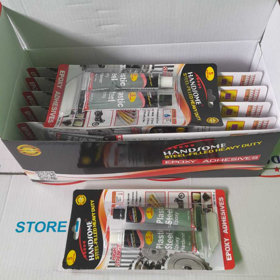 (12 ชิ้น) HANDSOME 5 MINUTE EPOXY GLUE / HANDSOME EPOXY GLUE