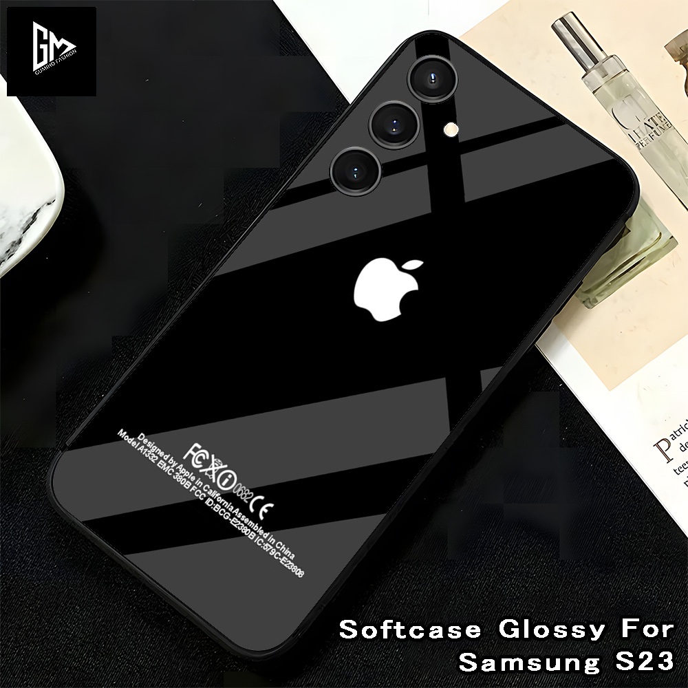 ( 009 ) Softcase Glass Glitter Glass SAMSUNG S25 S25+ Ultra S24 S24 FE S24+ ULTRA S23 S23+ S23 FE S2