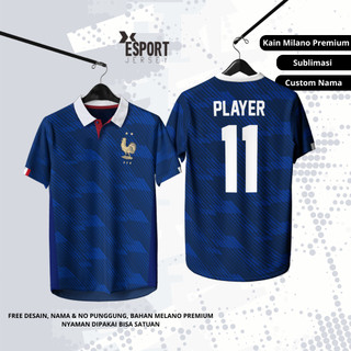 Jersey Perancis Piala Dunia 2026 Fullprint Gratis Nama dan No Punggung