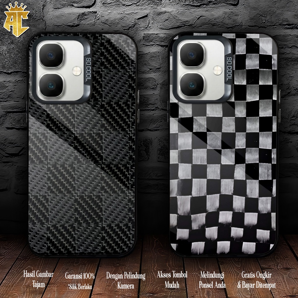 INFINIX SMART 20 Softcase Premium Matte Hard Case - So Cool IMD Case - เคสโฮโลแกรมเคลือบเงาพร้อม CAR