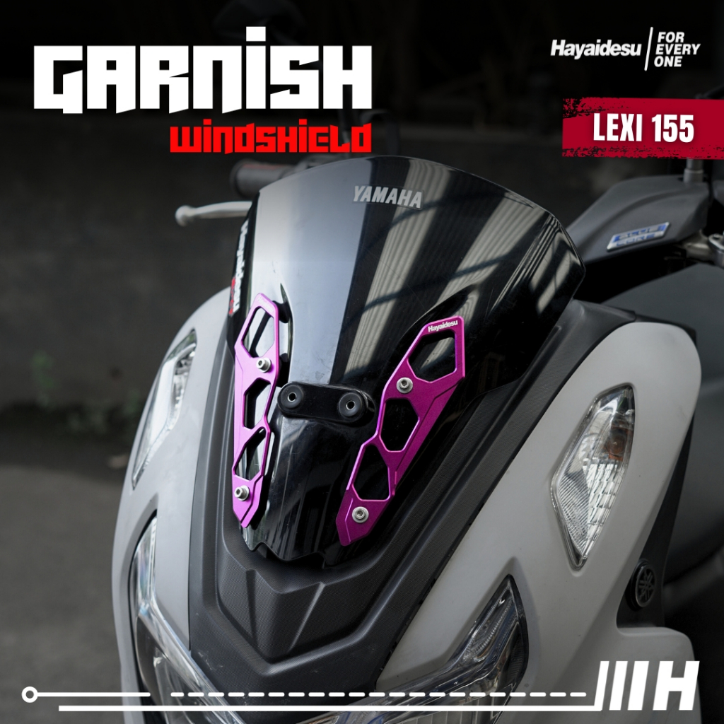 กระจก Hayidesu Garnish LEXI Lx 155 & LEXI 125 - Full CNC Anodized