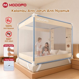 MODOFO Kelambu Tidur Anti Nyamuk Kelambu Bayi Lipat Anti Nyamuk Kelambu Bayi Baru Lahir Kelambu Tidur Anti Nyamuk 180x200 200x200 160x200 Kelambu Tebal Anti Sobek Jumbo