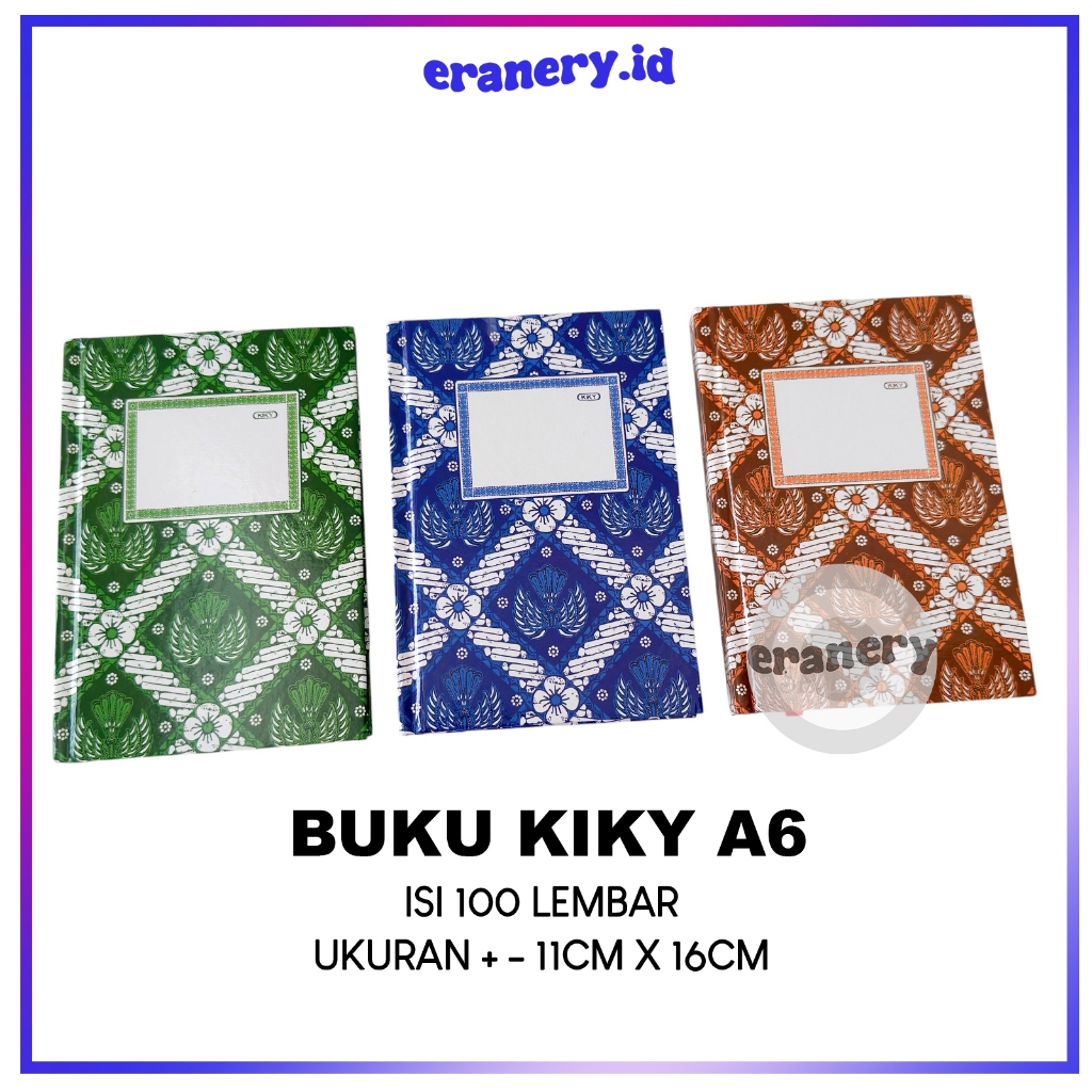 KIKY A6 BOOK / สมุดโน้ต 100 ชิ้น / สมุดปกแข็ง A6