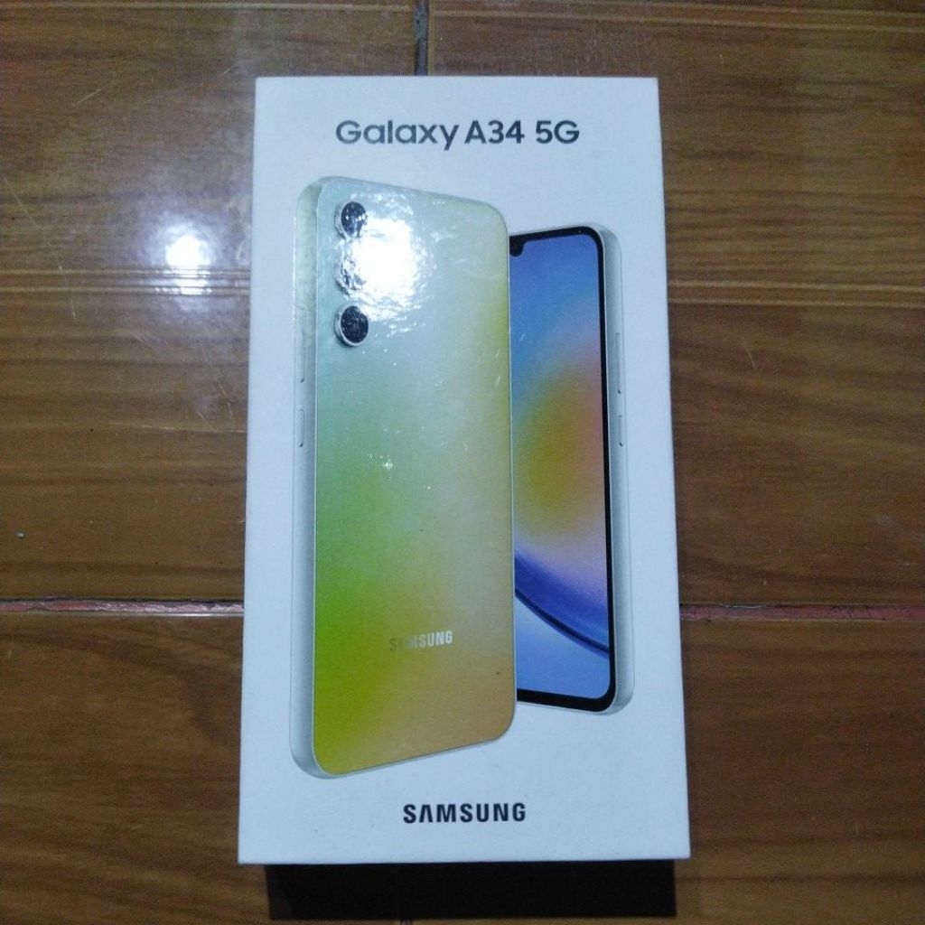 Original มือสอง Samsung galaxy A34 5G กล่องกระดาษและหนังสือคู่มือ