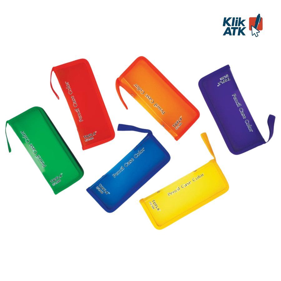 TOPLA PC 888 กล่องดินสอซิป หลากหลายสี คุณภาพทนทาน - ต่อชิ้น