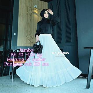 [JUMBO] ROK ANJELI CETAR MAYUNG 3 UNDAK LEBAR 10 M JUMBO/ ROK / DRESS Pesta Ceruty premium 3 UNDAK/ ROK VIBES PANTAI MAYUNG CETAR Rok wanita kekinian ceruty babydoll premium/rok pesta mayung Rok Nari/ Rok kondangan /rok pantai terbaru