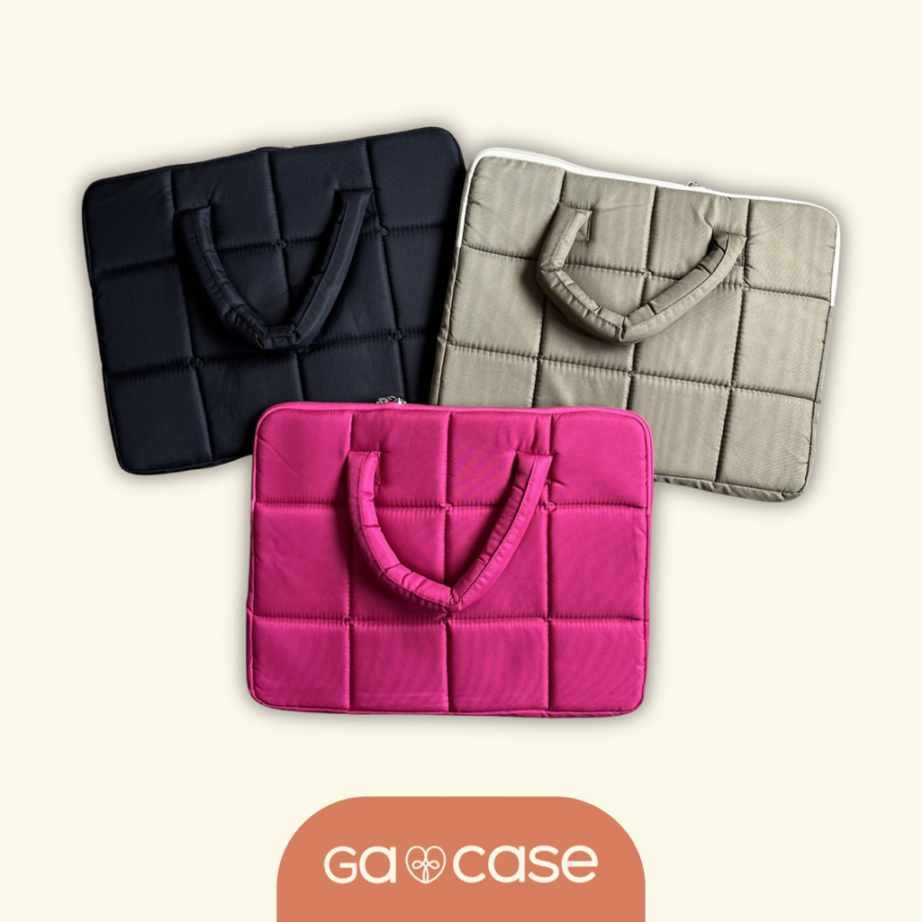 PUFFY LAPTOP SLEEVE WITH HANDLE || 14-15 นิ้ว