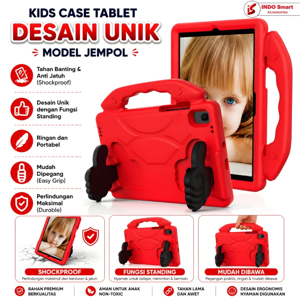 Ipad Gen 5 6 | เคส ไอแพด 6 5 | Thumb Standing Case Thumb Casing สําหรับเด็ก
