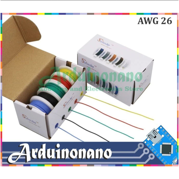 สายสายเคเบิล SINGLE AWG 26 AWG26 ซิลิโคนซิลิโคน 20METER