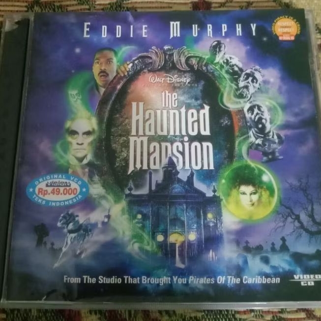 VCD ต้นฉบับ THE HAUNTED MANSION Feat EDDIE MURPHY ข้อความอินโดนีเซีย