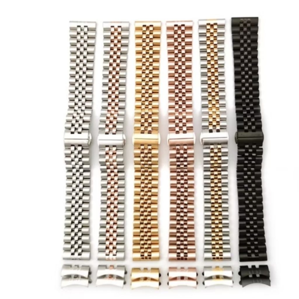 Jubile Quick Release solid Watch Chain Strap ขนาด 16mm 18mm 20mm 22mm