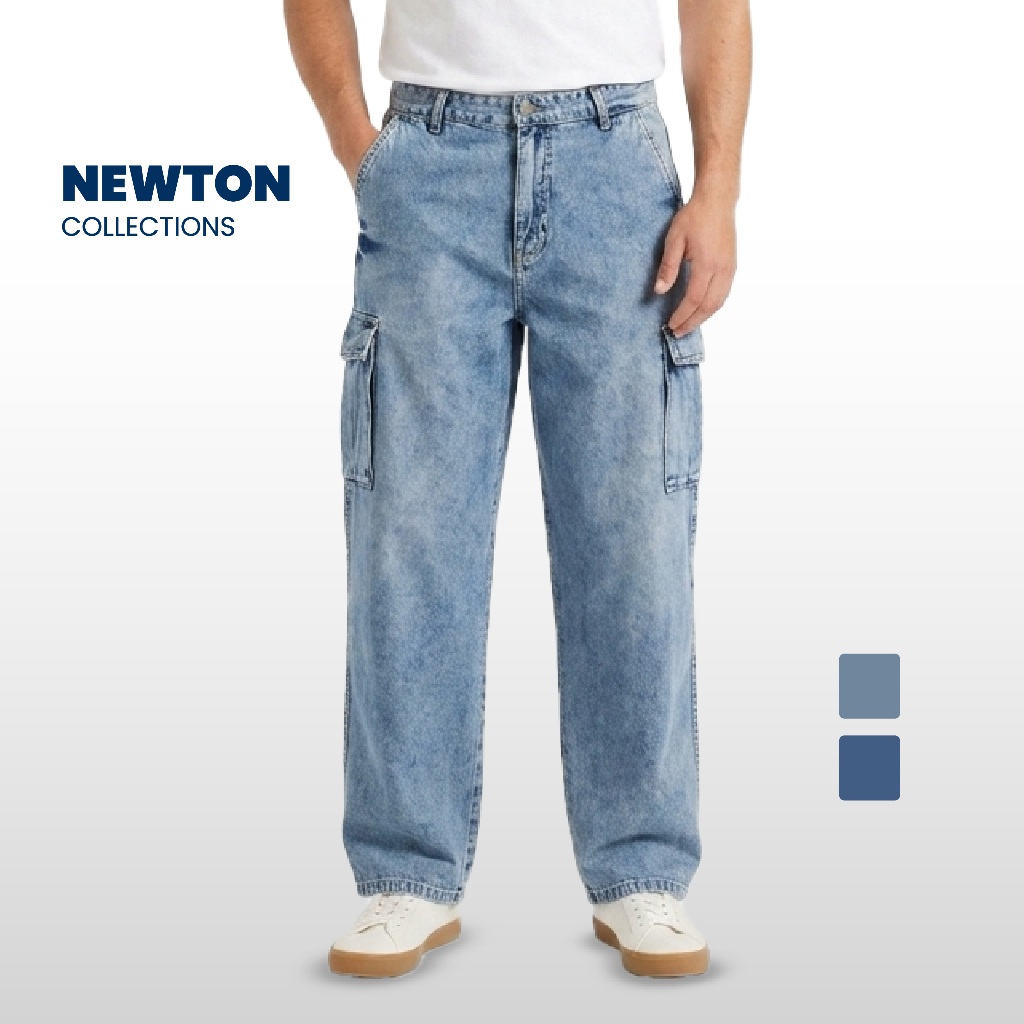 Emba Denim - Newton Mens Baggy Denim Cargo Pants Collection