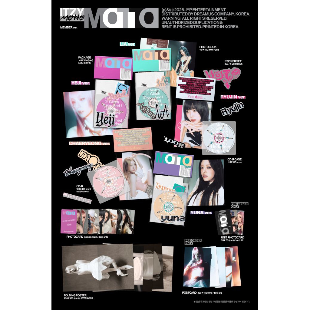 ITZY ALBUM MOTTOM CHOOSE MEMBER
