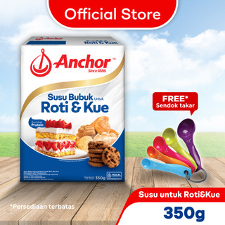 Anchor Susu Bubuk Untuk Roti, Kue & Masak  350g - Rasa Lebih Milky, Lembut, Renyah dan Masakan Lebih Gurih