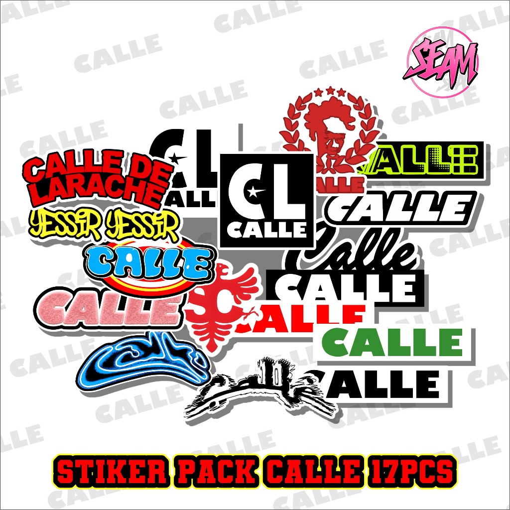 CALLE PACK STICKERS COOL CALLE PACK STICKERS เฉพาะจุด 17 ชิ้น