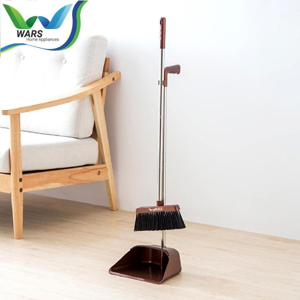 NEW 2-IN-1 BROOM และที่โกยผง SET / PORTABLE BROOM และที่ตักขยะ - WARS