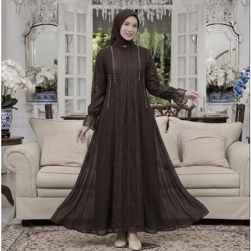2026 GAMIS DRESS, นางแบบล่าสุด, AMEERA LUXURY, WEDDING DRESS, ELEGANT LUXURY PARTY DRESS