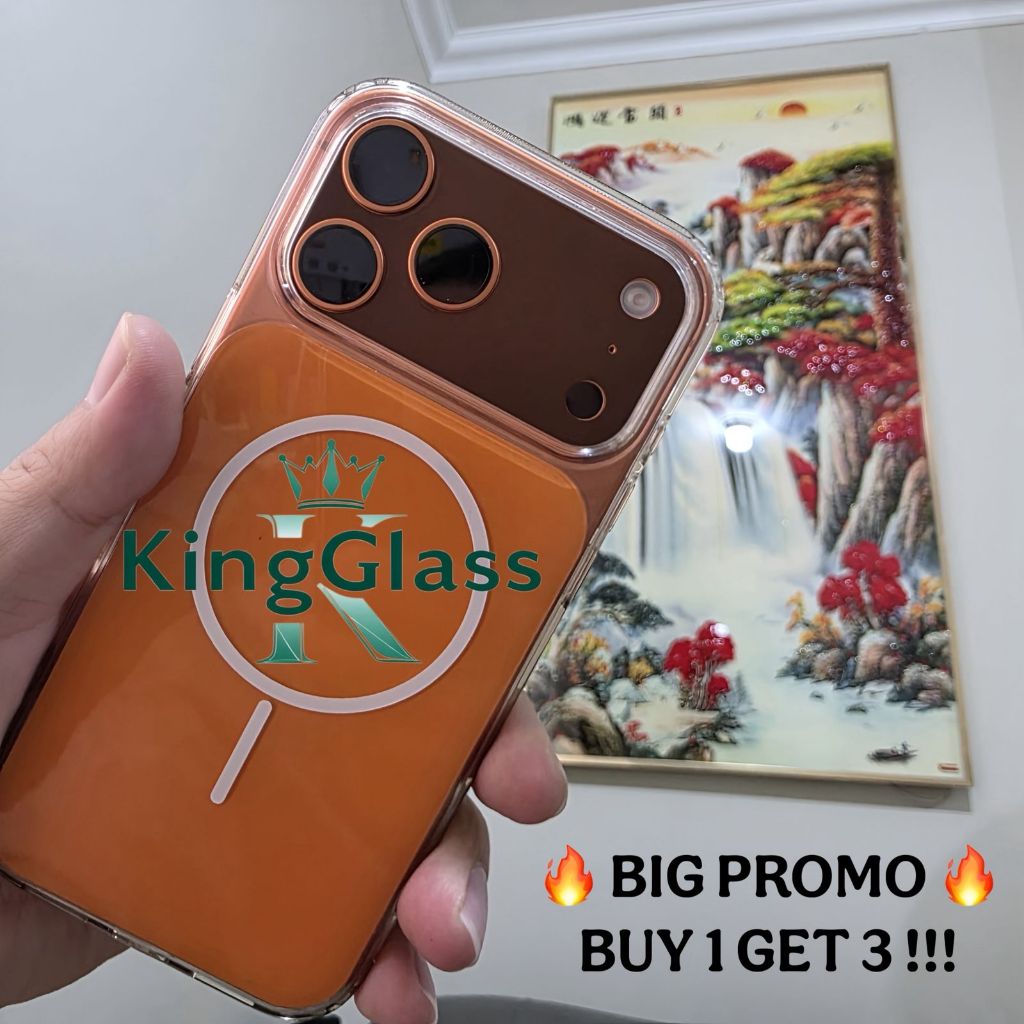 (1 แผ่นมี 3 ชิ้น) Spy Anti-Scratch Camera Back iPhone 17Pro/Promax Full Cover Camera Protector [BAA]