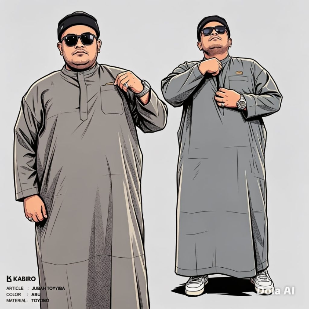 Toyyiba KABIRO Robe for Adult Men Size 4XL 5XL 6XL 7XL