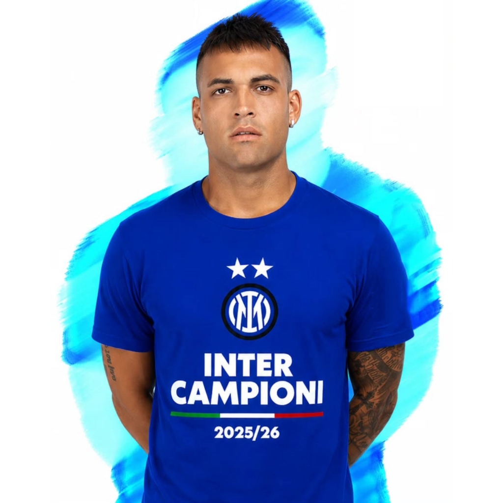 Inter Milan Campioni Italia 21 2025/2026 เสื้อยืดใหม่ล่าสุด - เสื้อยืดผู้ชายและผู้หญิง - เสื้อยืด In