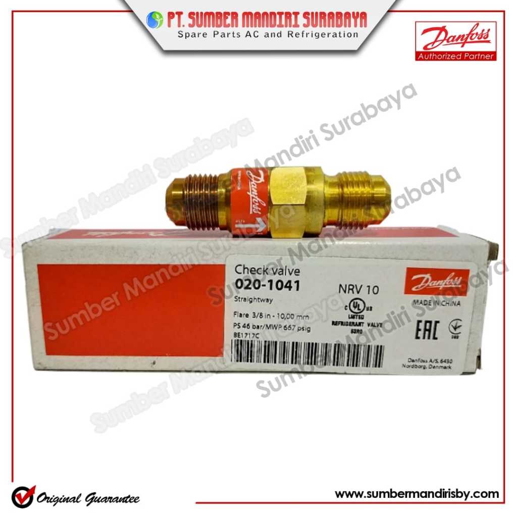 DANFOS CHECK VALVE 3/8 NRV10